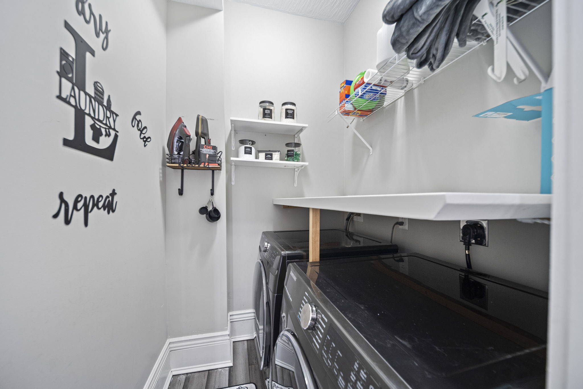 In-home laundry room